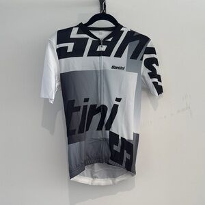 Santini Women's Black and White Jersey